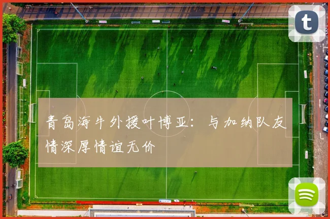 青岛海牛外援叶博亚：与加纳队友情深厚情谊无价